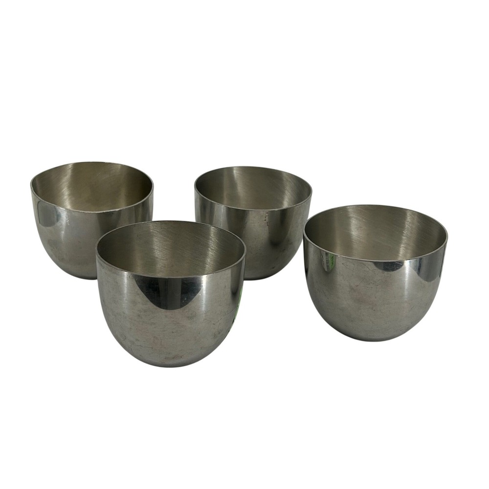 Kirk Stieff Pewter Monticello Jefferson Cups Set of 4